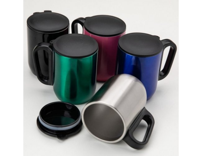 Caneca de Inox Parede Dupla 230ml