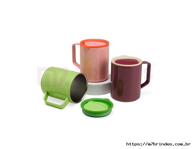 Caneca Inox Parede Dupla 270ml