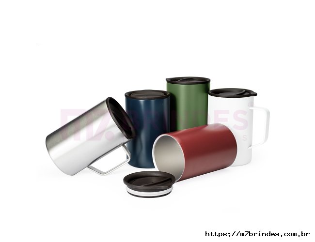Caneca Inox Parede Dupla 350ml