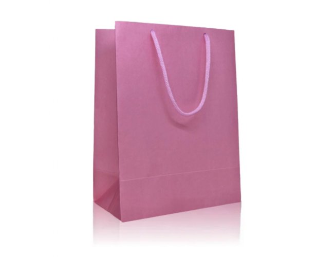 SACOLA EM PAPEL COM ALCA CORDAO