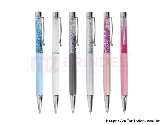 Caneta Metal Glitter