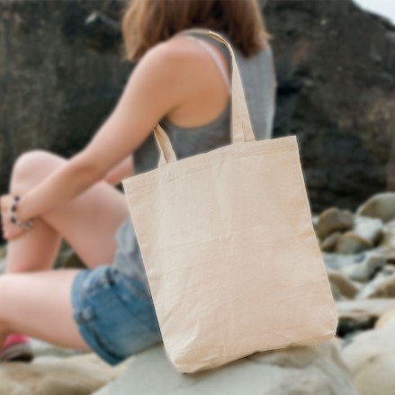 Sacola de algodão ecológica 32x38cm