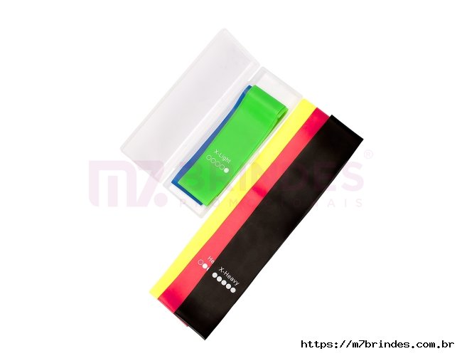Kit El�sticos para Exerc�cios com 5 pe�as
