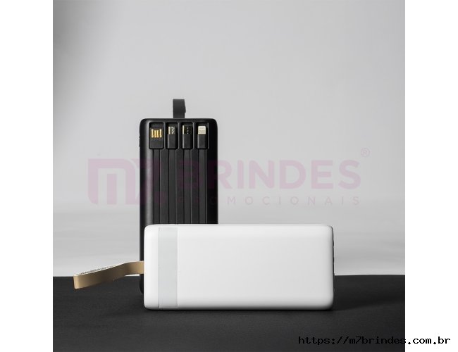 Power Bank 20.000mAh com Lanterna e Multissadas