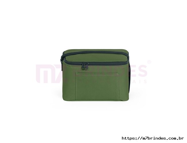 Bolsa térmica em poliéster reciclado 600D com interior forrado em PEVA 7 L