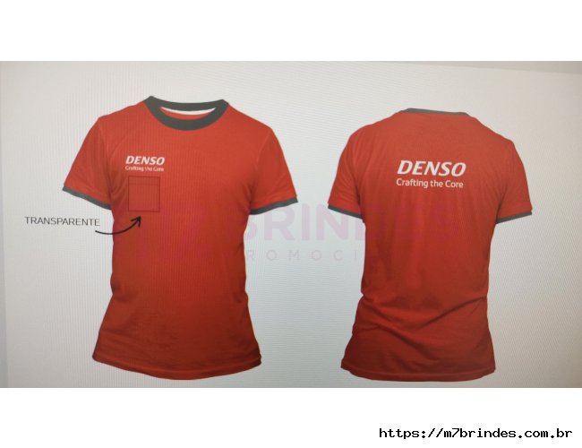 Camiseta Poliviscose com Bolso Transparente