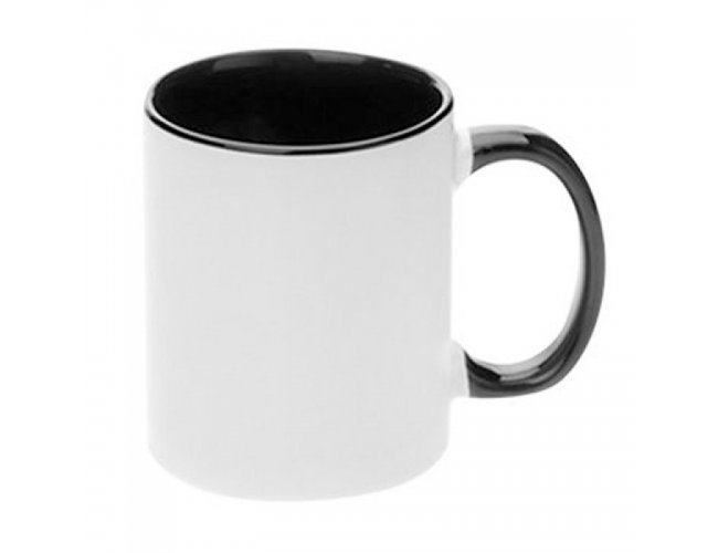 Caneca ala e interior Preto