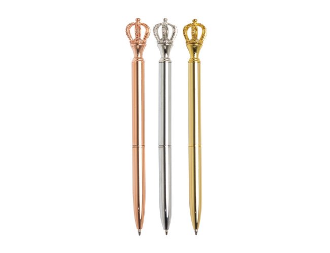 Caneta Metal Coroa