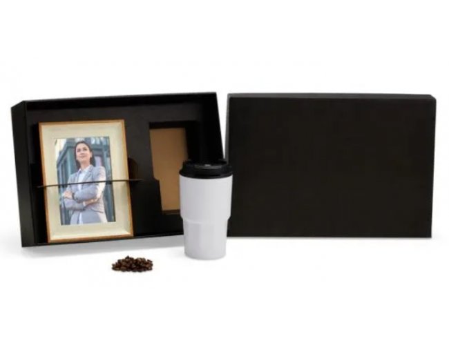 Kit Copo T�rmico E Porta Retrato - 2 P�s