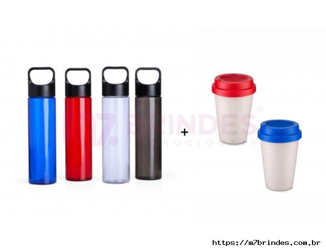 COPO DE CAFE + SQUEEZE PLASTICO