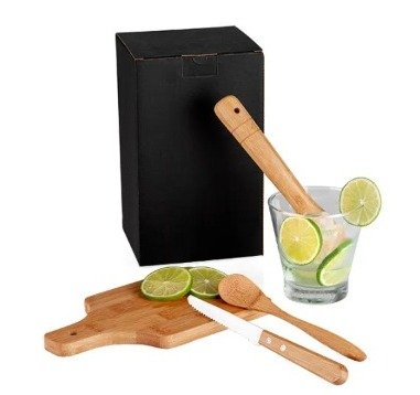 Kit Para Caipirinha Em Bambu