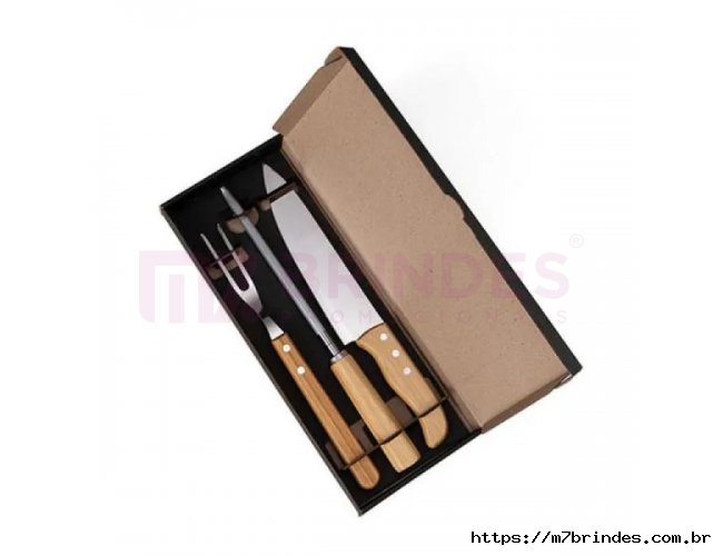 KIT COM FACA 8, CHAIRA E GARFO - 3 PS