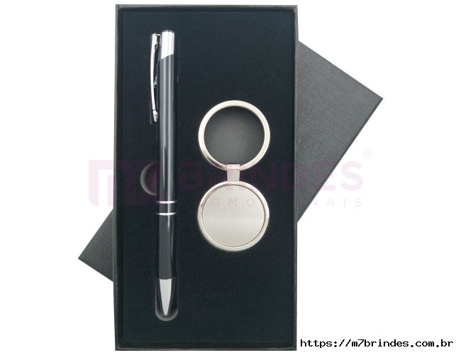 Kit Caneta e Chaveiro