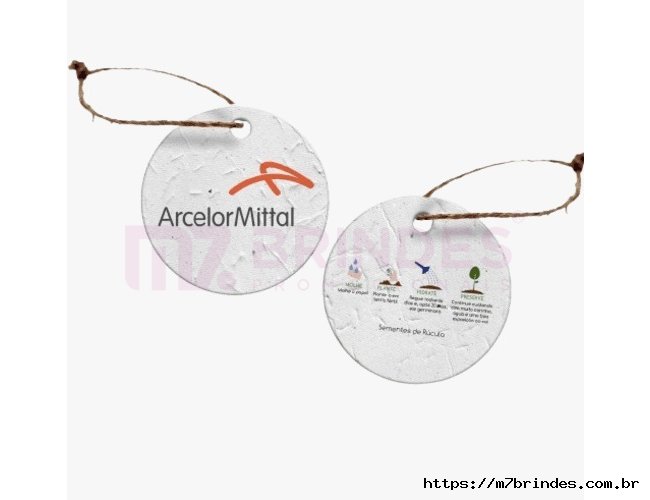 Tag de Papel Semente 6cm