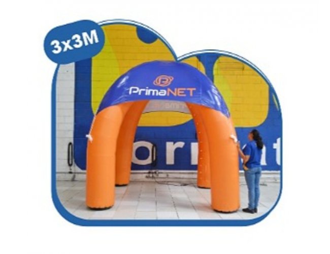 TENDA INFLAVEL 3X3M COM MOTOR