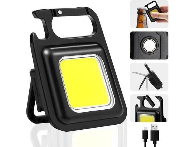 Mini Lanterna Led De Chaveiro Port�til Recarreg�vel Com Im�